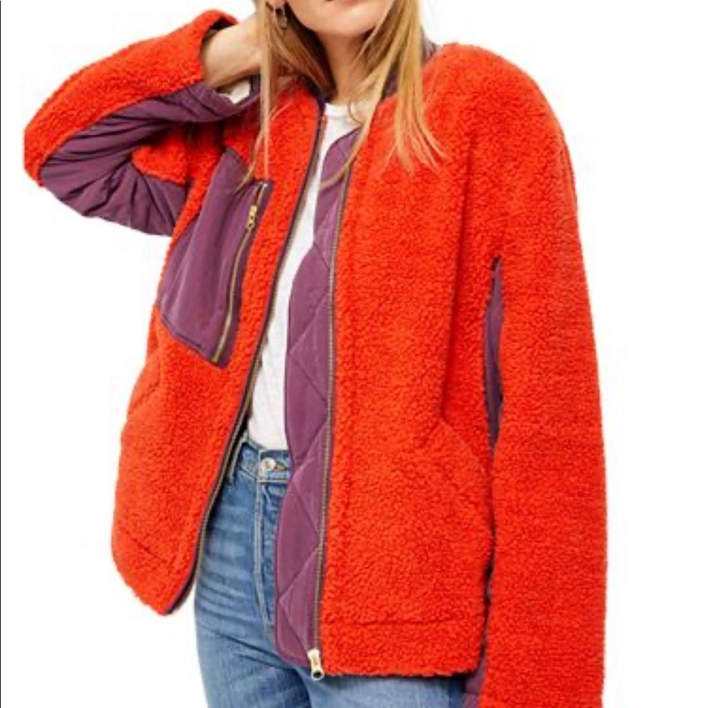 Free People We the Free Rivington Sherpa Jacket